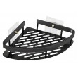 HOME USE γωνιακό ράφι τοίχου αλουμινίου 28x5.5x21cm μαύρο HUH-0159